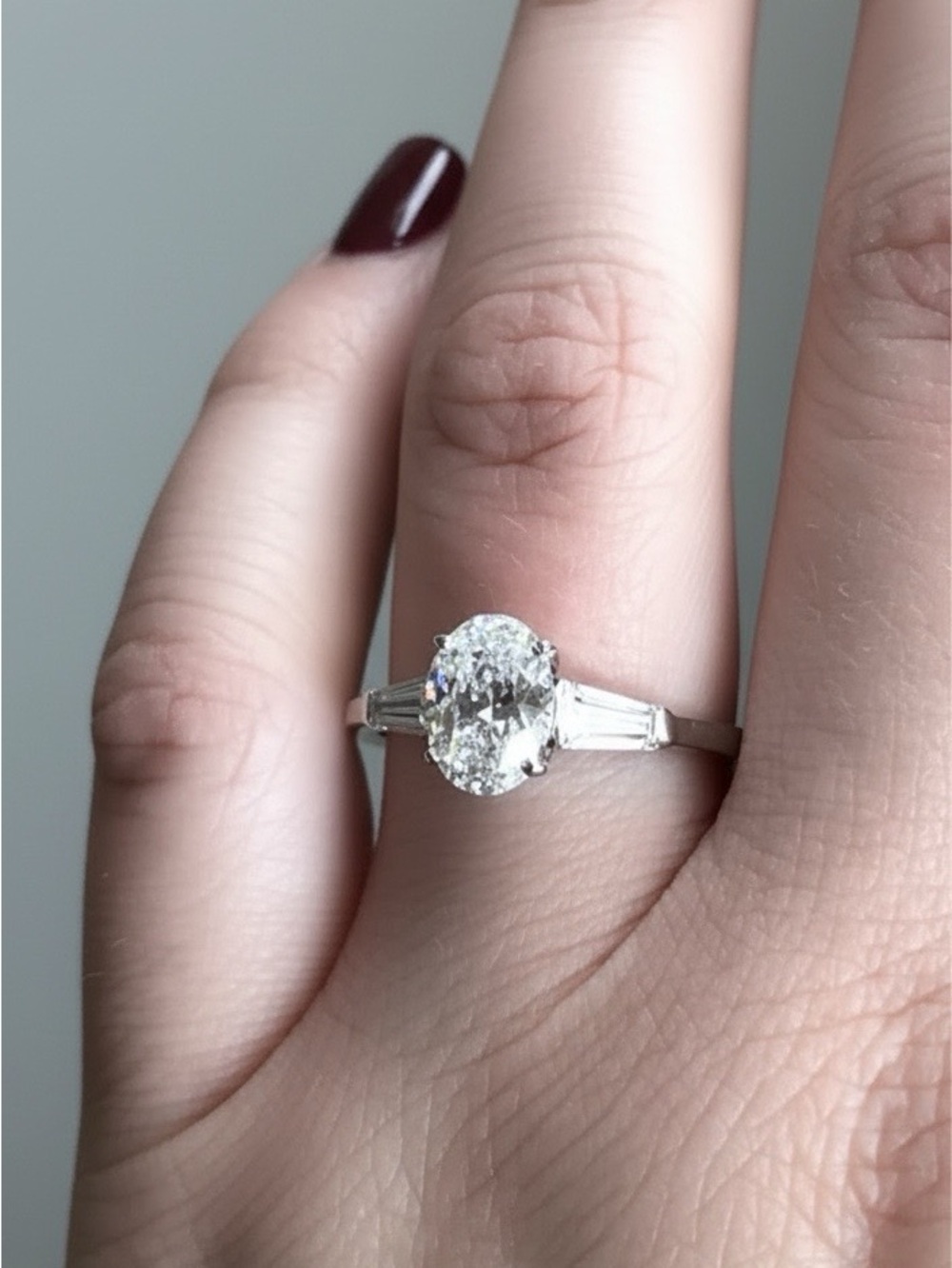 Sterling Silver 3 Stone Ring